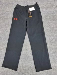 Under Armour All Season Sweatpants Black Youth Size Large Drawstring Pockets NWT - Picture 1 of 6