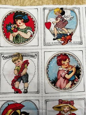 Riley Blake “Be Mine Valentine” J. Wecker Frisch, Fabric Panel - Image 1 of 4