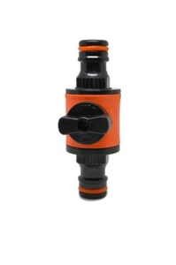 1/2" Garden Hose Pipe In line Tap Shut Off Valve Fitting Connector - Picture 1 of 6