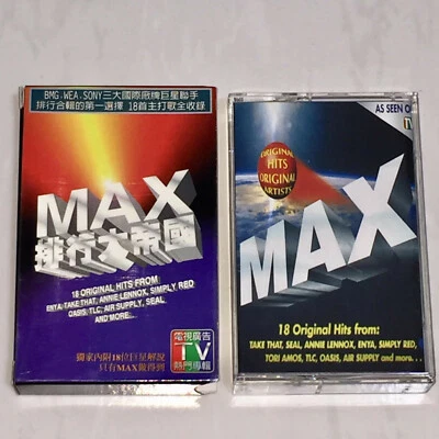 Tori Amos Enya Oasis TLC Annie Lennox 1996 MAX Taiwan Box 18 Track Cassette Tape - Image 1 of 4