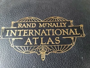 Antico 1926 Rand McNally INTERNAZIONALE Atlante del Mondo LIBRO MAPPA completo - Foto 1 di 12
