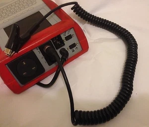 Coiled Earth Bond Lead for PAT Testers, Extends to 3 metres long, Heavy Duty. - Picture 1 of 2