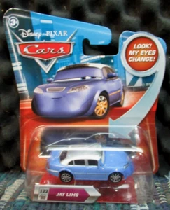 DISNEY PIXAR  CARS  ,   JAY LIMO   ,   # 122  ,    MOVING EYES   ,  BOX Q - Picture 1 of 6