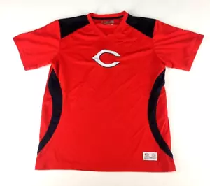 True Fan Cincinnati Reds Men's Shirt MLB V Neck Short Sleeve Size Large - Picture 1 of 14