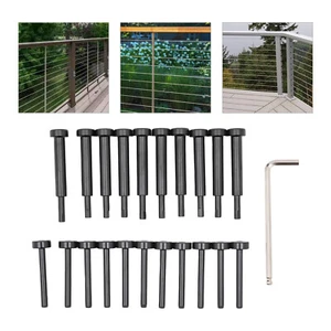 10PCS Invisible Cable Railing Kit 1/8" Cable Railing Tensioners and Terminal Kit - Picture 1 of 12