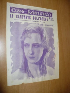 CINEMA CINE-ROMANZO N.273 1932 LA CANTANTE DELL'OPERA GERMANA PAOLIERI ISA POLA - Bild 1 von 1