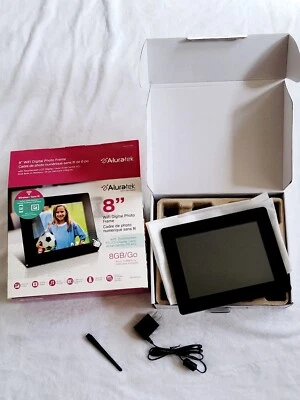 Aluratek 7" LCD WiFi Digital Photo Frame with Touchscreen and 8GB Built-in Me... - Image 1 of 4