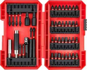 Screwdriver Bit Set 45 Piece, Impact Driver Onesize, Red, Silver, Black - Picture 1 of 3