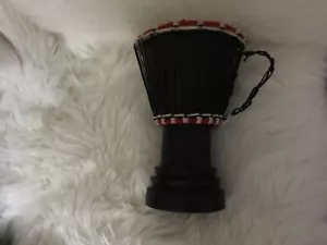 Tambor africano djembe artesanal hecho en Ghana - Imagen 1 de 7