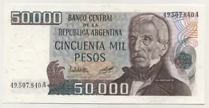 Argentina 50000 Pesos ND 1979-83 Pick 307 UNC Uncirculated Banknote - Picture 1 of 2