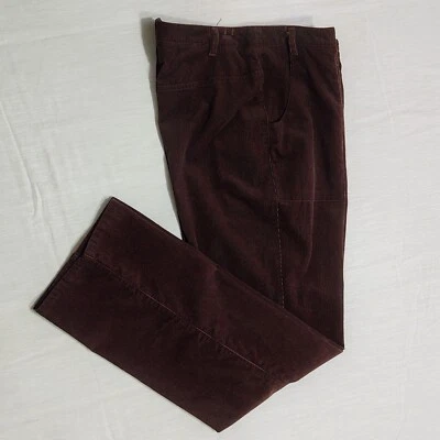 Pantalones de pana Liz Claiborne talla 12 marrón pierna recta entrepierna 31" espalda en yugo Foto 1 de 4