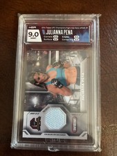 Julianna Pena 2014 Topps UFC Champions MMA Fight Mat Relic - J01 HGA Graded 9.0