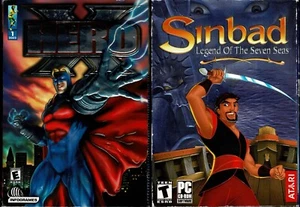 Hero X and Simbad Legend of the Seven Seas Pc Nuevo en Caja XP Super Héroes & Piratas - Imagen 1 de 3