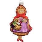 Little Red Riding Hood Glass Figurine Ornament