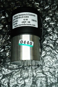 GEMS D2019-LD-C204 Solenoid Valve, 24VDC, 10 PSI, 10W, 3/8" Orifice New - Picture 1 of 6