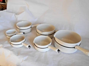 Set 30er Jahre französische Porzellantöpfe GDV La Cellinite - Bild 1 von 10