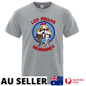 Los Pollos Hermanos Cotton T-Shirt Funny TV Series Chicken - AU Stock - Picture 1 of 13