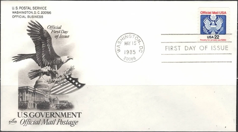 US Scott #O136 on First Day of Issue - Image 1 of 1