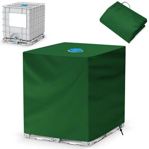1000L IBC Container Abdeckung UV-Schutz Folienhaube Hülle Regenwassertank Grün - Bild 1 von 12