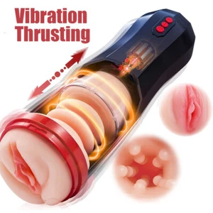 Male Masturbator Automatic Handsfree Cup Stroker Pocket Pussy Sex Toys for Men - Picture 1 of 38