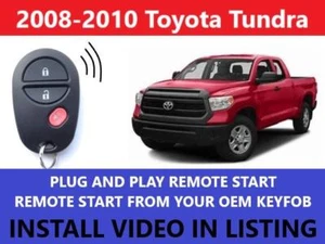 PLUG & PLAY REMOTE START 2008-2010 TOYOTA TUNDRA NON G-KEY - Picture 1 of 1