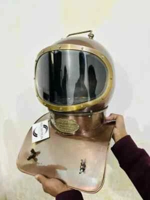 古董二战莫尔斯潜水员头盔黄铜平水潜水头盔 — 第 1/4 张图片