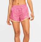 Nike Womens S Running Shorts Dri-FIT Tempo Icon Clash Fire Pink Splatter Barbie