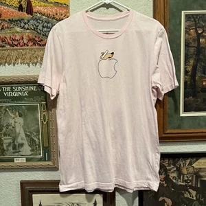 NWOT RARE Apple Aventura Pink Tech Shirt Size Large - Picture 1 of 6