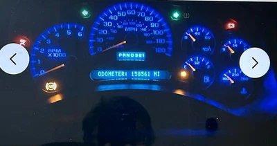 REMANUFACTURED 2002-06 GM/CADILLAC ESCALADE BLUE LED INSTRUMENT CLUSTER - Image 1 of 3
