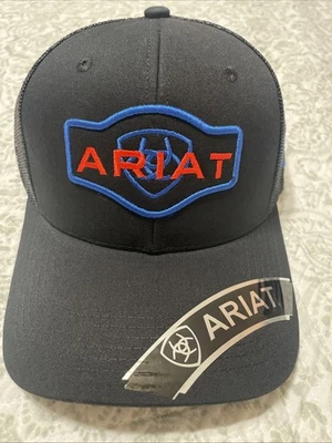 Ariat Mens Adjustable Snapback Mesh Cap Hat (Grey/Lime Green, One Size) - Image 1 of 4