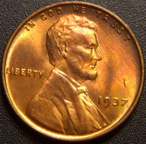 1937 Lincoln Cent - Nice Uncirculated Coin - Picture 1 of 1
