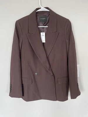 NWT Banana Republic Women’s BOYFRIEND BLAZER Brown Size 4 Original $170 - Image 1 of 4