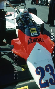 MAURO BALDI ALFA ROMEO 183T EUROPEAN GRAND PRIX 1983 35MM SLIDE PHOTOGRAPH #23 - Picture 1 of 2