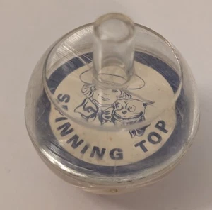 Buster Brown Spinning Top - Vintage Promo Giveaway Spin Toy - Shoe Ad Boy Dog - Picture 1 of 12