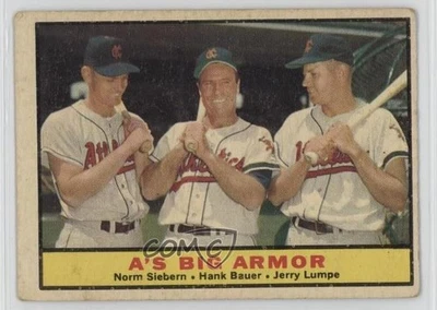1961 Topps A's Big Armor ( ) Norm Siebern Hank Bauer Jerry Lumpe #119 - Image 1 of 2