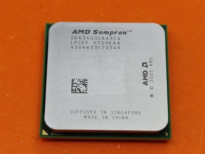 ⭐️⭐️⭐️⭐️⭐️ CPU Processor AMD Sempron 64 3400+ SDA3400IAA3CW 1.8GHz Socket AM2 - Image 1 of 2
