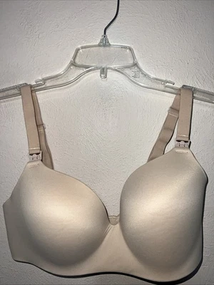 SOMA ENBLISS NURSING WIRELESS BRA BEIGE TAN NUDE SIZE 34DD - Image 1 of 4