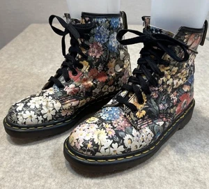 Botas de Colección Años 90 Dr. Doc Martens Flores Florales HECHAS EN INGLATERRA Para Mujer UK 6 US 8 - Imagen 1 de 19