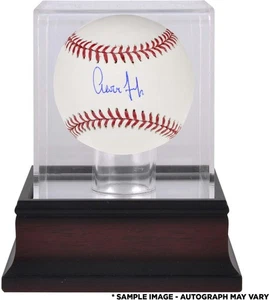 Aaron Judge NY Yankees Autographed Baseball and Mahogany Display Case - Fanatics - Picture 1 of 3