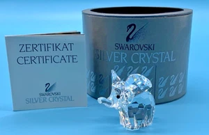 ELEFANTE CRISTALLO ARGENTO SWAROVSKI "DUMBO" 015169 - RIDOTTO DA VENDERE!! - Foto 1 di 9