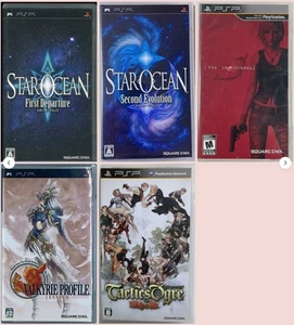 Valkyrie Profile Tactics Ogre STAR OCEAN 1st & 2nd, The 3rd Birthday 5 set PSP - Picture 1 of 10