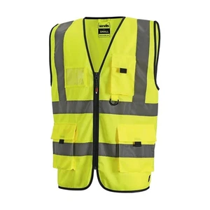 Scruffs High Visibility Mens Hi-Viz Technial Zip Up Vest - Picture 1 of 9