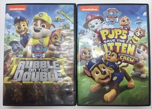 PAW Patrol Rubble on the Double DVD & Pups save the Kitten -BUNDLE - Imagen 1 de 9