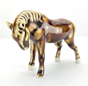 Ceramic Porcelain Glazed Miniature Horse 2 inch - Foto 1 di 10