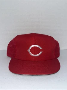 Gorra gorra vintage Annco Trucker de malla con cierre a presión de los Rojos de Cincinnati - Imagen 1 de 7
