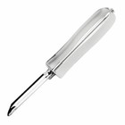 Vogue Swivel Peeler Made of Sturdy Stainless Steel with Curved Edge