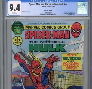 Spider-Man and the Incredible Hulk Colorado Caper CGC 9.4 White Pages 1982 RARE - Bild 1 von 5