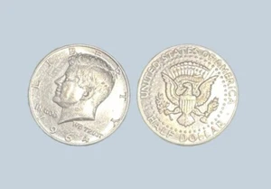 1964 P KENNEDY HALF DOLLAR 90% SILVER GEM BU - FREE SHIPPING - Picture 1 of 3