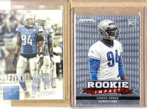 Ezekiel Ansah-2 Card Lot-1 '15 Prestige+1 2013 PRIZM Impact-Mint Condition-Lions - Picture 1 of 1
