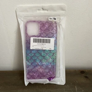 iPhone 11 Pro Max Phone Case Mermaid Scale Fish Purple Green Reflective - Picture 1 of 2
